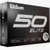 Wilson Staff Wilson 50 Elite White Personalized Golf Balls -Elite Golf Shop 2023 wilson 50 elite white golf balls box itempicture
