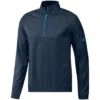 Adidas 2022 Deboss Quarter Zip Pullover -Elite Golf Shop adidas 2022 deboss quarter zip pullover crew navy itempicture