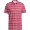Adidas Two Color Stripe Polo -Elite Golf Shop adidas 2022 two color stripe polo almost pink legacy burgundy itempicture