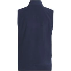 Adidas Boys Fleece Layering Vest -Elite Golf Shop adidas 2023 boys fleece layering vest collegiate navy back itempicture