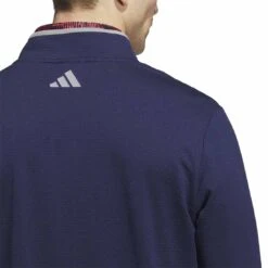 Adidas Lightweight COLD.RDY 1/4 Zip Pullover 14 Adidas Lightweight COLD.RDY 1/4 Zip Pullover -Elite Golf Shop adidas 2023 cold rdy quarter zip pullover collegiate navy back detail itempicture