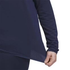 Adidas Lightweight COLD.RDY 1/4 Zip Pullover 15 Adidas Lightweight COLD.RDY 1/4 Zip Pullover -Elite Golf Shop adidas 2023 cold rdy quarter zip pullover collegiate navy fabric detail itempicture