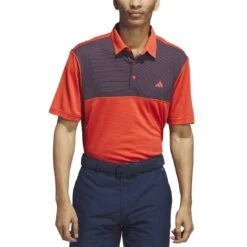 Adidas Core Color Block Polo 16 Adidas Core Color Block Polo -Elite Golf Shop adidas 2023 core color block polo bright red front itempicture