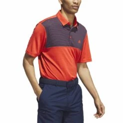 Adidas Core Color Block Polo 17 Adidas Core Color Block Polo -Elite Golf Shop adidas 2023 core color block polo bright red side itempicture
