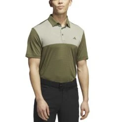 Adidas Core Color Block Polo 14 Adidas Core Color Block Polo -Elite Golf Shop adidas 2023 core color block polo olive strata itempicture