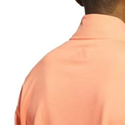 Adidas Elevated Quarter Zip Pullover 20 Adidas Elevated Quarter Zip Pullover -Elite Golf Shop adidas 2023 elevated quarter zip pullover coral fusion detail1 itempicture