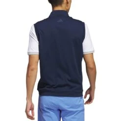 Adidas Elevated Quarter Zip Vest 11 Adidas Elevated Quarter Zip Vest -Elite Golf Shop adidas 2023 elevated quarter zip vest collegiate navy back itempicture