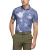 Adidas Flower Mesh Polo 2 Adidas Flower Mesh Polo -Elite Golf Shop adidas 2023 flower mesh polo white collegiate navy itempicture
