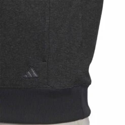 Adidas Go To 1/4 Zip Hoodie -Elite Golf Shop adidas 2023 go to quarter zip hoodie black detail hip itempicture