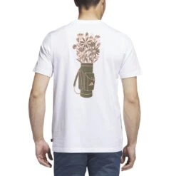 Adidas Golf Graphic Tee -Elite Golf Shop adidas 2023 golf graphic tee white back itempicture