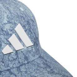 Adidas Tour Print Snapback Hat -Elite Golf Shop adidas 2023 tour print snapback hat semi flash aqua detail itempicture