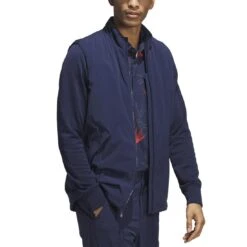 Adidas Ultimate365 Tour Frostguard Padded Jacket -Elite Golf Shop adidas 2023 ultimate365 tour frostguard padded jacket collegiate navy side itempicture