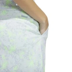 Adidas Women's Essentials Jacquard Skort -Elite Golf Shop adidas 2023 womens essentials jacquard skort white lucid lemon detail1 itempicture