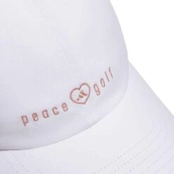 Adidas Women's Peace Love Golf Hat -Elite Golf Shop adidas 2023 womens peace love golf hat white detail itempicture