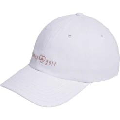 Adidas Women's Peace Love Golf Hat -Elite Golf Shop adidas 2023 womens peace love golf hat white front itempicture
