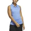 Adidas 2023 Women's Spacedye Sleeveless Polo -Elite Golf Shop adidas 23 womens spacedye sleeveless polo blue fusion itempicture