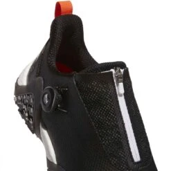 Adidas Codechaos 22 BOA Golf Shoes Black/Dark Silver Metallic/Impact Orange 10 Adidas Codechaos 22 BOA Golf Shoes Black/Dark Silver Metallic/Impact Orange -Elite Golf Shop adidas codechaos 22 boa golf shoes core black top detail itempicture