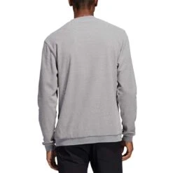 Adidas Core Crewneck Sweatshirt -Elite Golf Shop adidas fw22 core crewneck sweatshirt grey three back itempicture