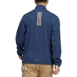 Adidas RAIN.RDY Half Zip 8 Adidas RAIN.RDY Half Zip -Elite Golf Shop adidas fw22 rain rdy half zip crew navy back itempicture