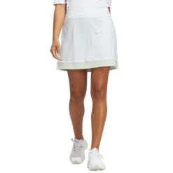 Adidas Women's 16 Inch Ultimate365 Printed Skort 8 Adidas Women's 16 Inch Ultimate365 Printed Skort -Elite Golf Shop adidas fw22 womens 16 inch ultimate365 printed skort linen green front itempicture