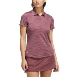 Adidas Women's Novelty Polo -Elite Golf Shop adidas fw22 womens novelty polo quiet crimson itempicture