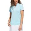 Adidas FW22 Women's Ultimate365 Printed Polo -Elite Golf Shop adidas fw22 womens ultimate365 printed polo bliss blue itempicture