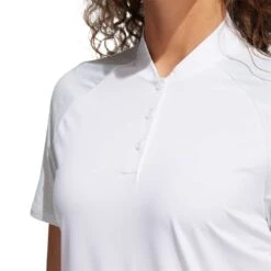 Adidas FW22 Women's Ultimate365 Printed Polo -Elite Golf Shop adidas fw22 womens ultimate365 printed polo white detail itempicture