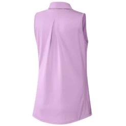 Adidas Women's Ultimate365 Solid Sleeveless Polo -Elite Golf Shop adidas fw22 womens ultimate365 solid sleeveless polo bliss lilac back itempicture