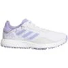 Adidas Juniors S2G Spikeless Golf Shoes White/Almost Lime/Light Purple