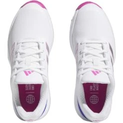 Adidas Juniors ZG23 Golf Shoes White/Lucid Fuchsia -Elite Golf Shop adidas juniors zg23 golf shoes white lucid fuchsia top itempicture