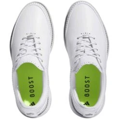 Adidas MC80 Golf Shoes White/Matte Silver/Lucid Lemon -Elite Golf Shop adidas mc80 golf shoes white matte silver lucid lemon tops itempicture
