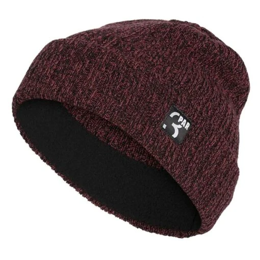 Adidas Par 3 Beanie -Elite Golf Shop adidas par 3 beanie quiet crimson front itempicture