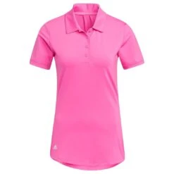Adidas 2021 Women's Ultimate365 Solid Polo -Elite Golf Shop adidas ss21 womens ultimate365 solid polo screaming pink