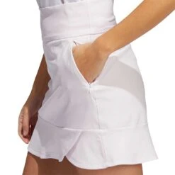 Adidas Women's 16 Inch Frill Skort -Elite Golf Shop adidas ss22 womens 16 inch frill skort almost pink side pocket itempicture