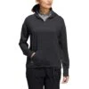 Adidas Women's Essentials Slub Recycled Hoodie -Elite Golf Shop adidas ss22 womens essentials slub recycled hoodie black itempicture