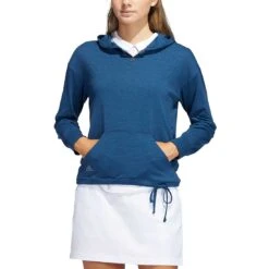 Adidas Women's Essentials Slub Recycled Hoodie -Elite Golf Shop adidas ss22 womens essentials slub recycled hoodie crew navy itempicture