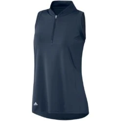Adidas Women's Racerback Sleeveless Polo -Elite Golf Shop adidas ss22 womens racerback sleeveless polo crew navy front itempicture