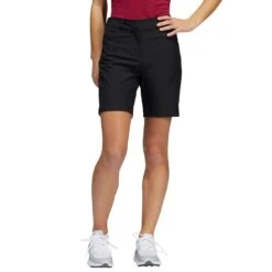 Adidas Women's Solid 7 Inch Shorts -Elite Golf Shop adidas ss22 womens solid 7 inch shorts black itempicture