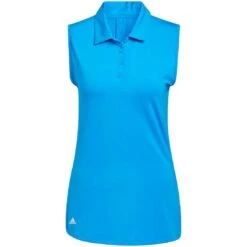 Adidas 2022 Women's Ultimate365 Solid Sleeveless Polo -Elite Golf Shop adidas ss22 womens ultimate365 solid sleeveless polo blue rush itempicture