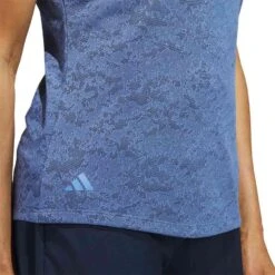 Adidas Women's Jacquard Polo -Elite Golf Shop adidas ss23 womens jacquard polo blue fusion detail1 itempicture