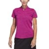 Adidas Women's Jacquard Polo -Elite Golf Shop adidas ss23 womens jacquard polo lucid fuchsia itempicture