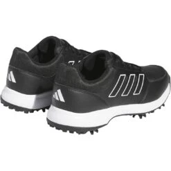 Adidas Tech Response 3.0 Golf Shoes Black/Black/White -Elite Golf Shop adidas tech response 3 0 golf shoes black black white back itempicture