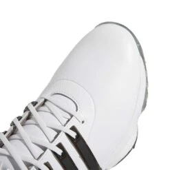 Adidas Tour360 22 Boost Golf Shoes White/Black/Silver -Elite Golf Shop adidas tour360 boost 22 golf shoes white black silver detail1 itempicture