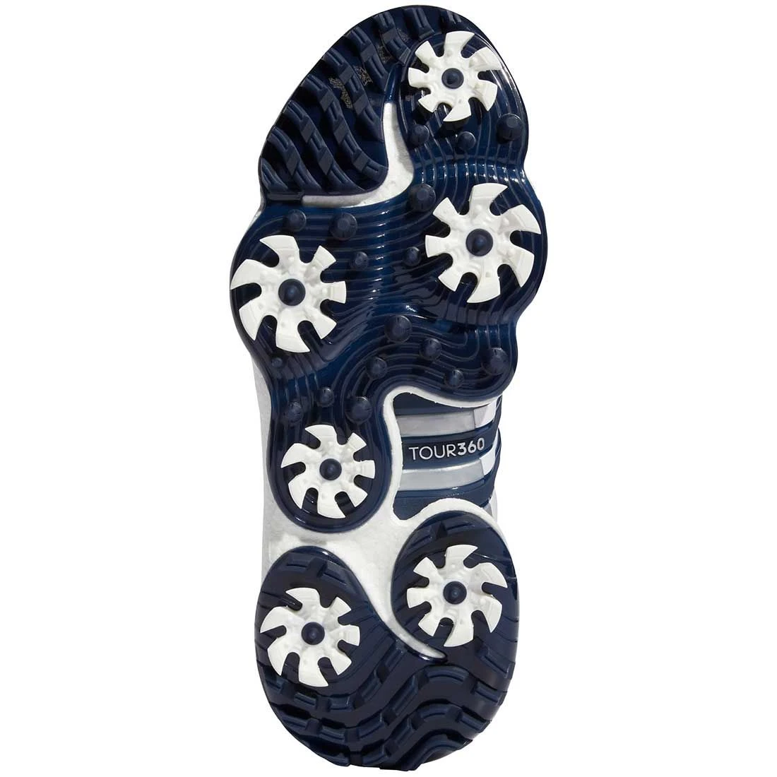 Adidas Tour360 Infinity Golf Shoes White/Silver/Team Navy 4 Adidas Tour360 Infinity Golf Shoes White/Silver/Team Navy - Image 2