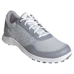 Adidas Women's AlphaFlex Sport Golf Shoes White/Glory Grey 9 Adidas Women's AlphaFlex Sport Golf Shoes White/Glory Grey -Elite Golf Shop adidas womens alphaflex sport golf shoes white glory grey angle itempicture