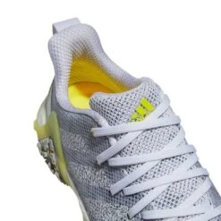 Adidas Women's Codechaos 22 Golf Shoes White/White/Beam Yellow -Elite Golf Shop adidas womens codechaos 22 golf shoes white white beam yellow top detail itempicture