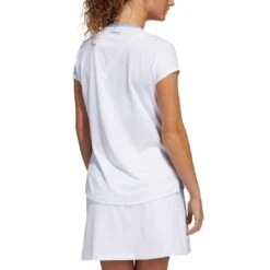 Adidas FW21 Women's Primeblue Heat.RDY Polo -Elite Golf Shop adidas womens fw21 primeblue heat rdy polo ambient sky back itempicture