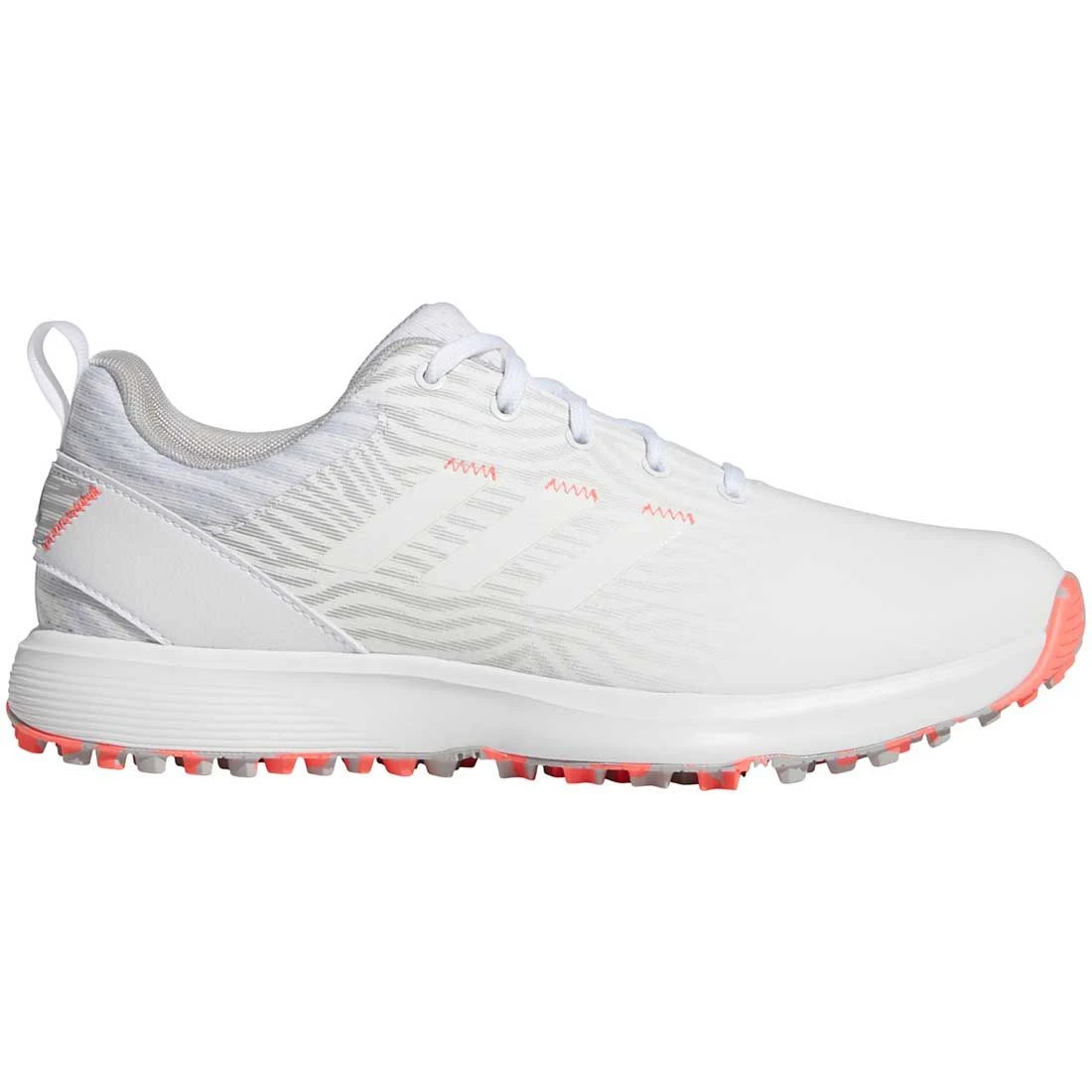 Adidas Women's S2G Spikeless Golf Shoes White/Grey Two 3 Adidas Women's S2G Spikeless Golf Shoes White/Grey Two