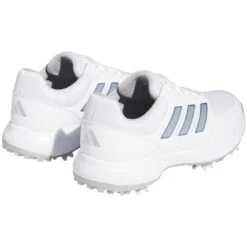 Adidas Women's Tech Response 3.0 Golf Shoes White/Silver/Blue Fusion 12 Adidas Women's Tech Response 3.0 Golf Shoes White/Silver/Blue Fusion -Elite Golf Shop adidas womens tech response 3 0 golf shoes white silver blue back itempicture