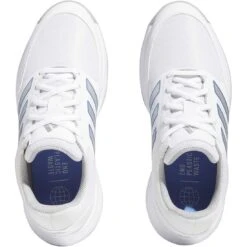 Adidas Women's Tech Response 3.0 Golf Shoes White/Silver/Blue Fusion 13 Adidas Women's Tech Response 3.0 Golf Shoes White/Silver/Blue Fusion -Elite Golf Shop adidas womens tech response 3 0 golf shoes white silver blue fusion top itempicture